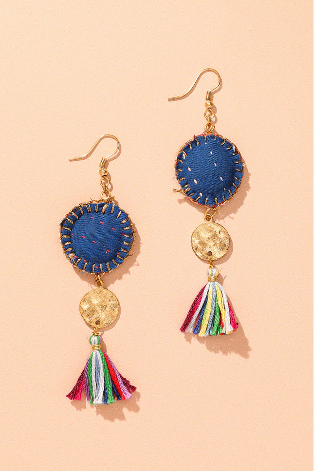 Colorful Tassel Drop Earrings