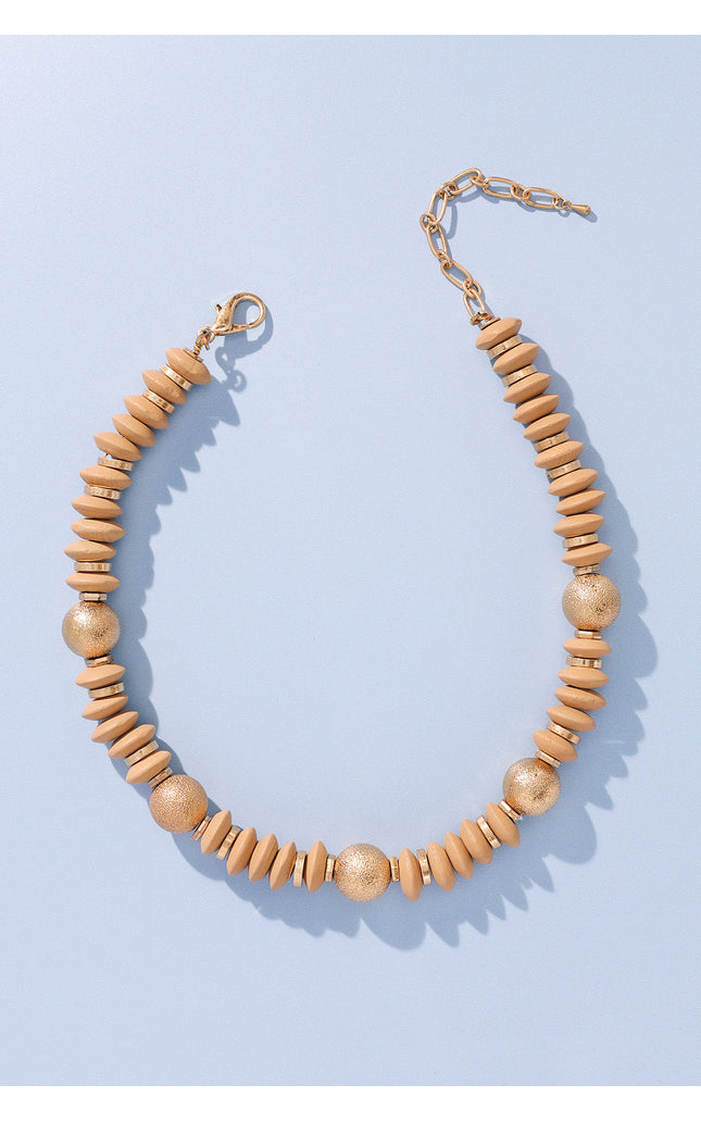 Beige Gold Necklace