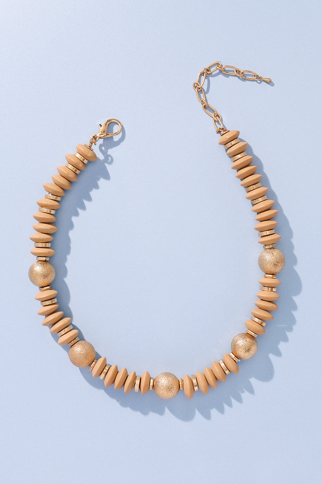 Beige Gold Necklace