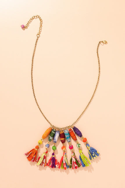 Tassel Charm Necklace