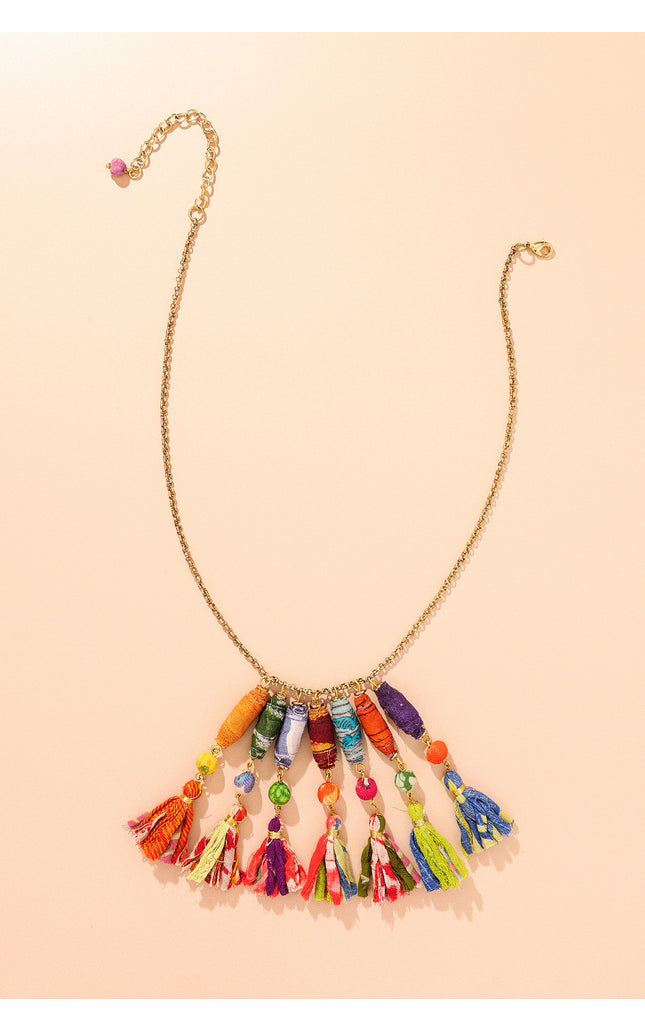 Tassel Charm Necklace