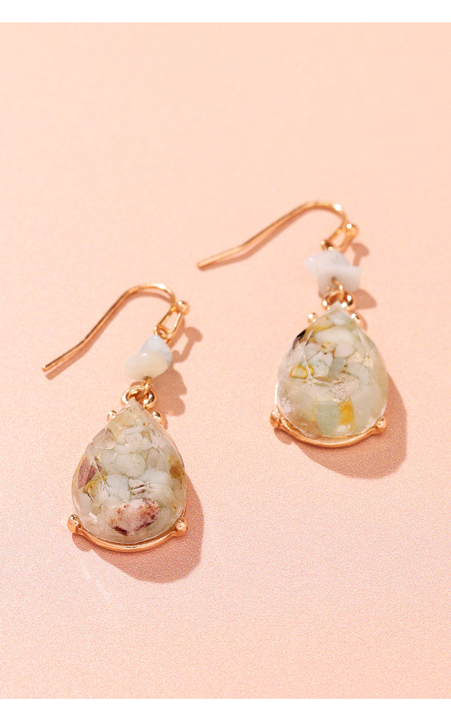 Golden Meadow Teardrop Earrings