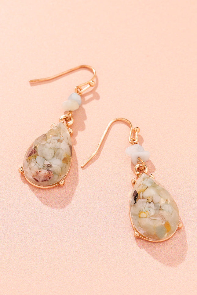 Golden Meadow Teardrop Earrings