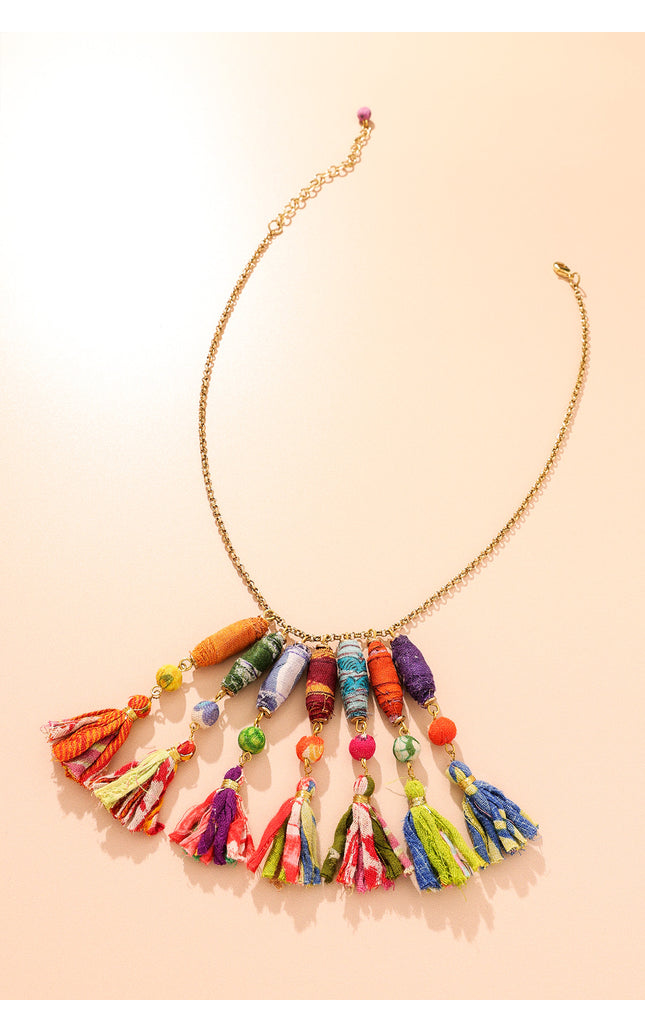 Tassel Charm Necklace