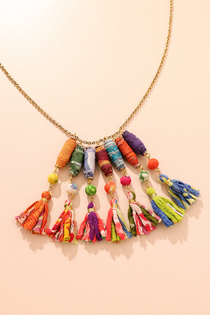 Tassel Charm Necklace