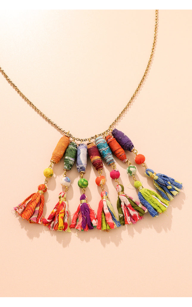 Tassel Charm Necklace
