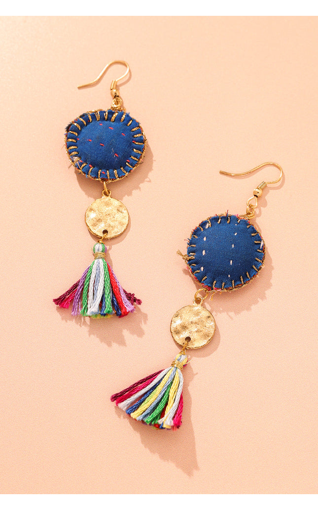 Colorful Tassel Drop Earrings