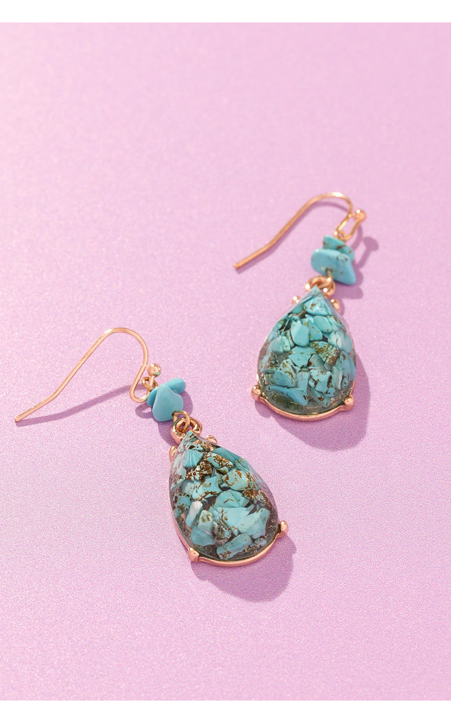 Turquoise Teardrop Earrings