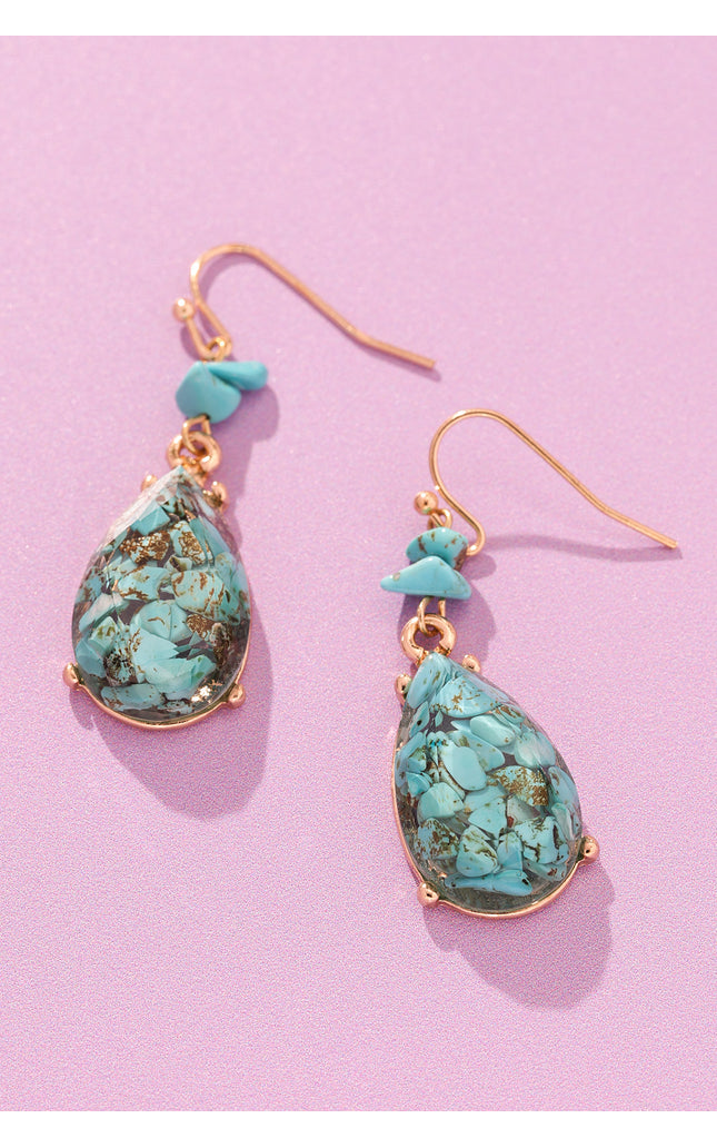 Turquoise Teardrop Earrings