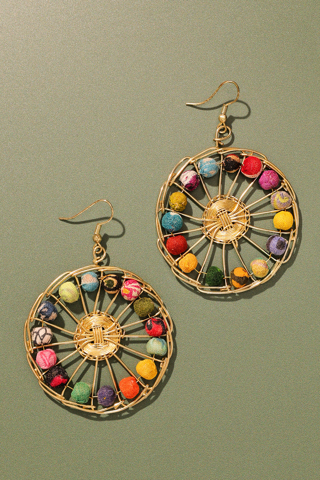 Kaleidoscope Wheel Earrings