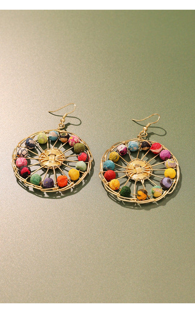 Kaleidoscope Wheel Earrings
