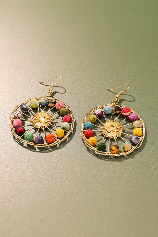 Kaleidoscope Wheel Earrings