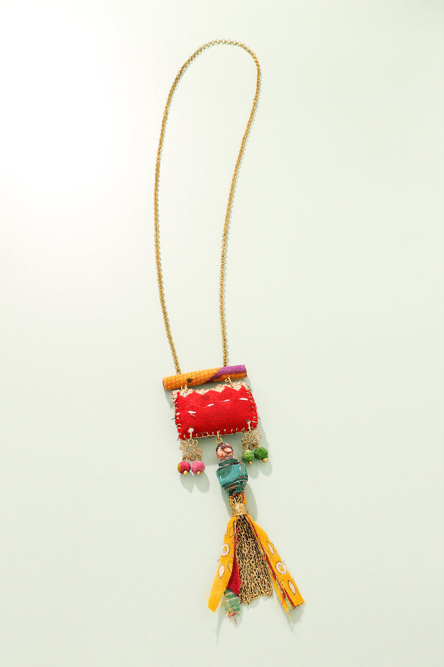 Ethnic Charm Pendant Necklace