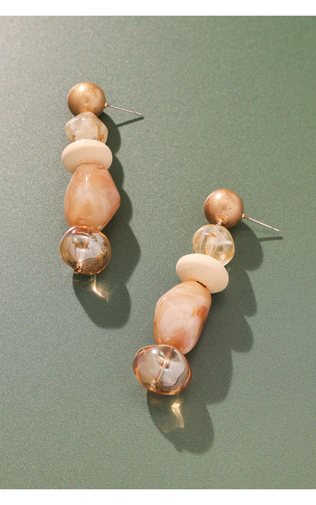 Earth Tone Drop Earrings
