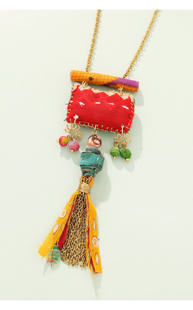 Ethnic Charm Pendant Necklace