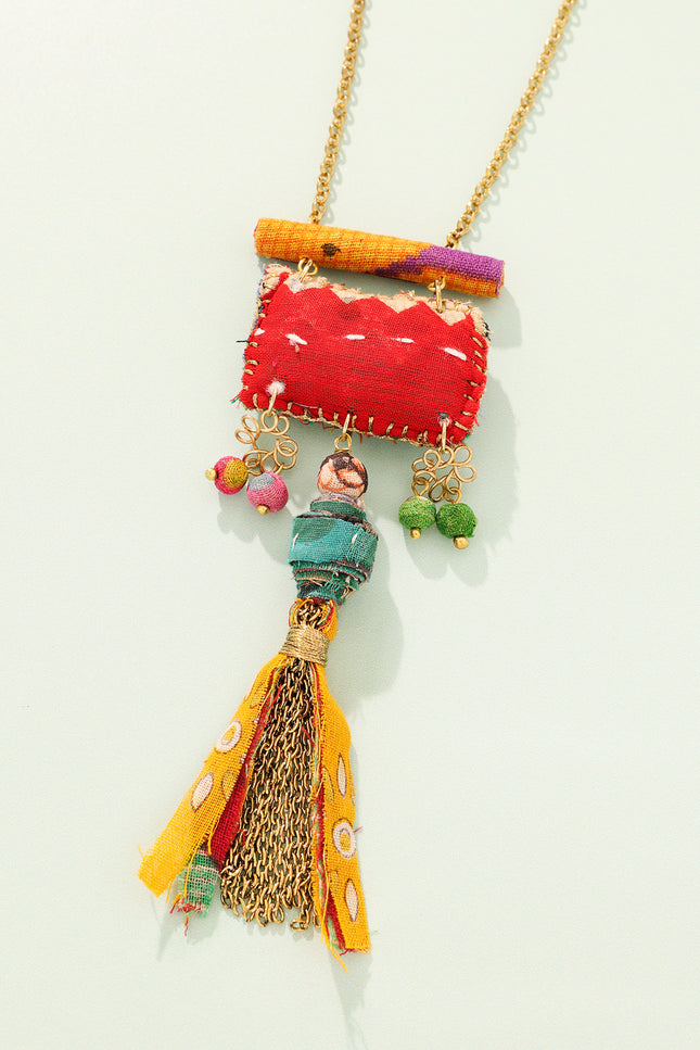 Ethnic Charm Pendant Necklace