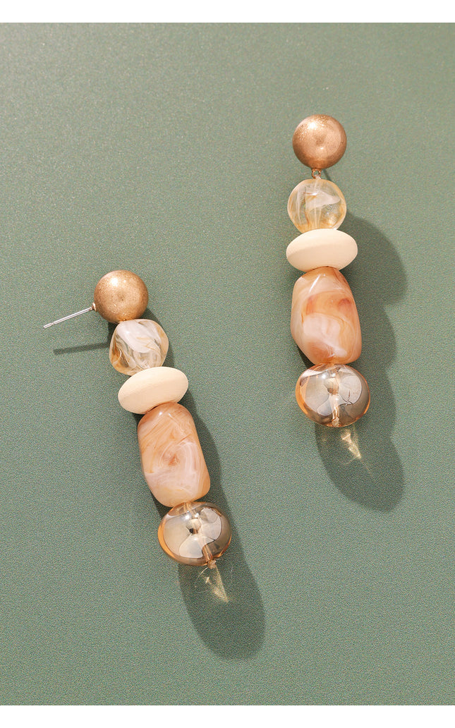 Earth Tone Drop Earrings