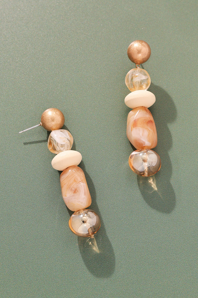 Earth Tone Drop Earrings