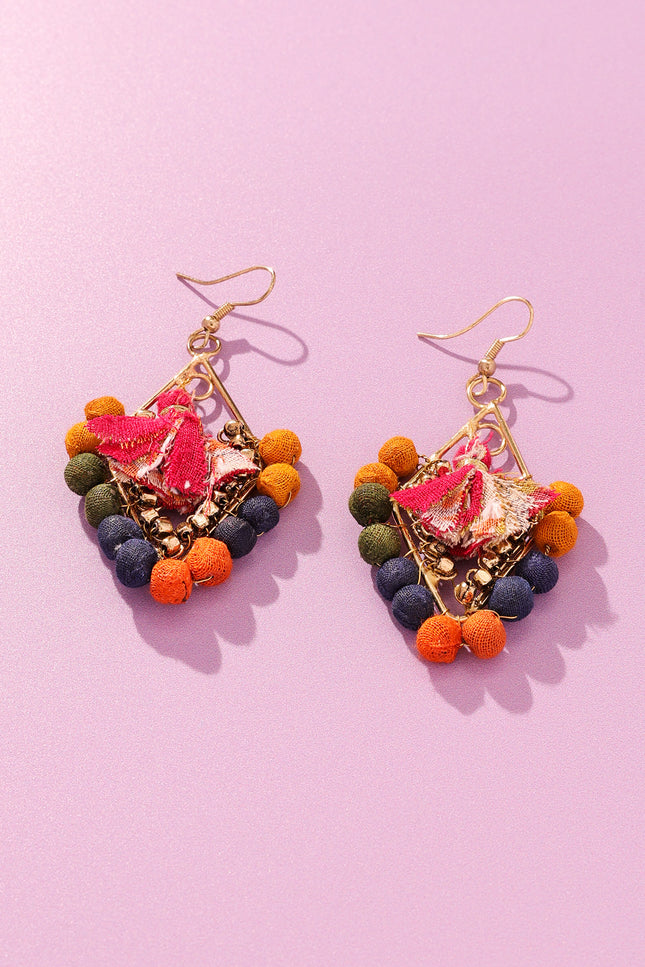 Triangle Fabric Earrings