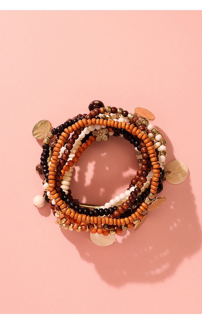 Earthy Elegance Layered Bracelet