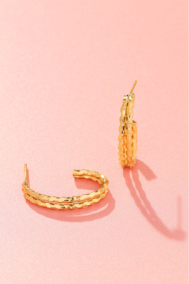 18k gold-plated Braided Hoop Earrings