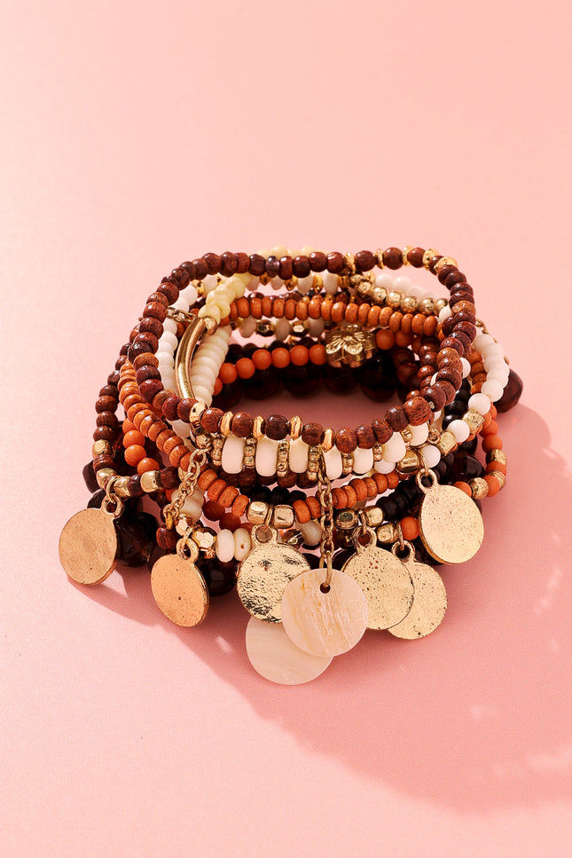 Earthy Elegance Layered Bracelet