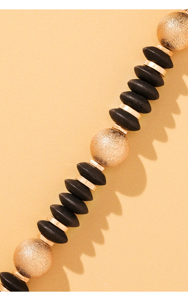 Ebony & Gold Elegance Necklace