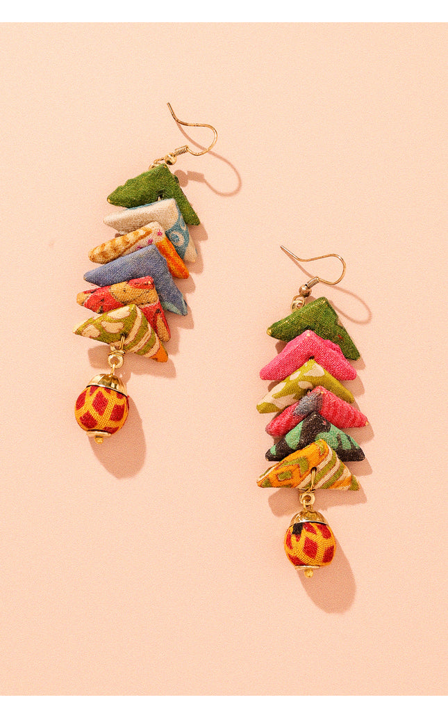 Chevron Dangle Earrings
