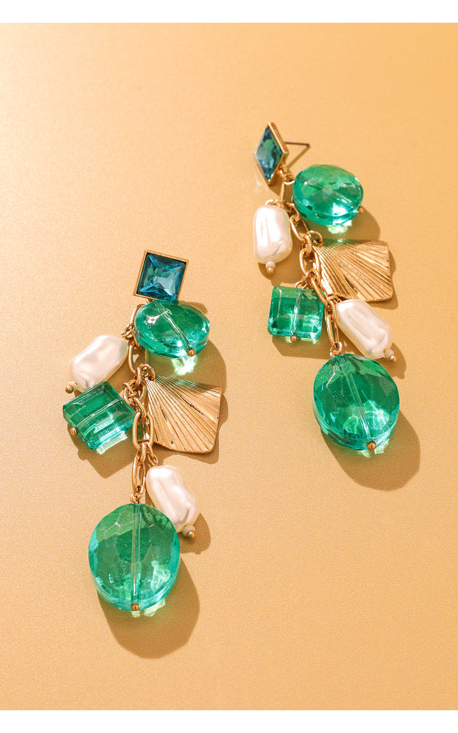Emerald Dangle Earrings