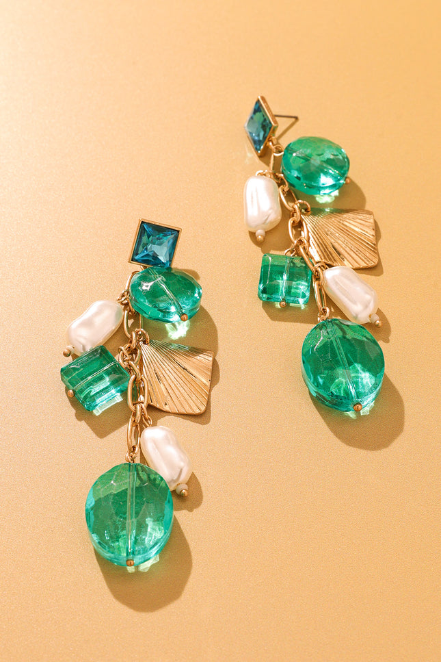 Emerald Dangle Earrings