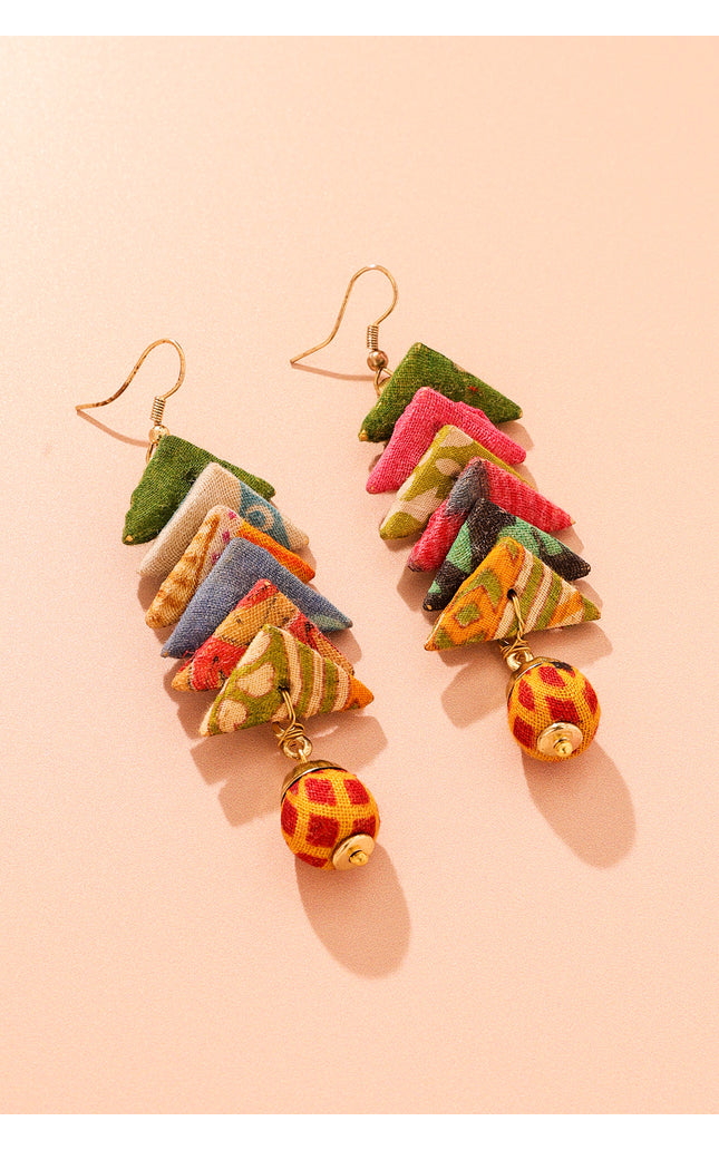 Chevron Dangle Earrings