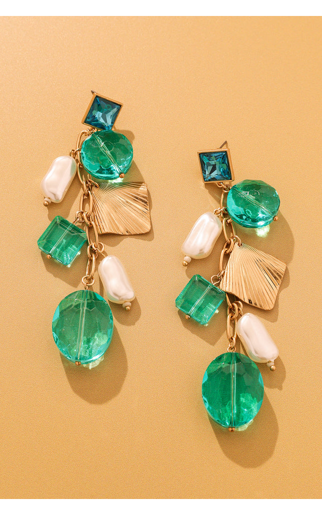 Emerald Dangle Earrings