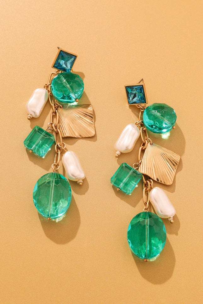 Emerald Dangle Earrings