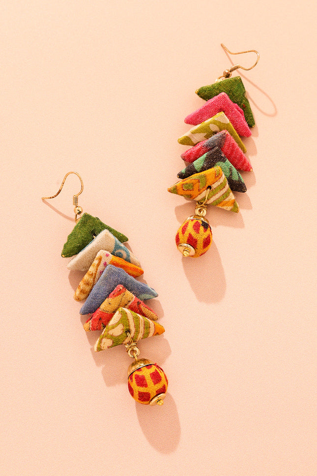 Chevron Dangle Earrings