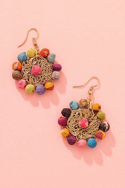 Gorgeous Colorful Circular Earrings