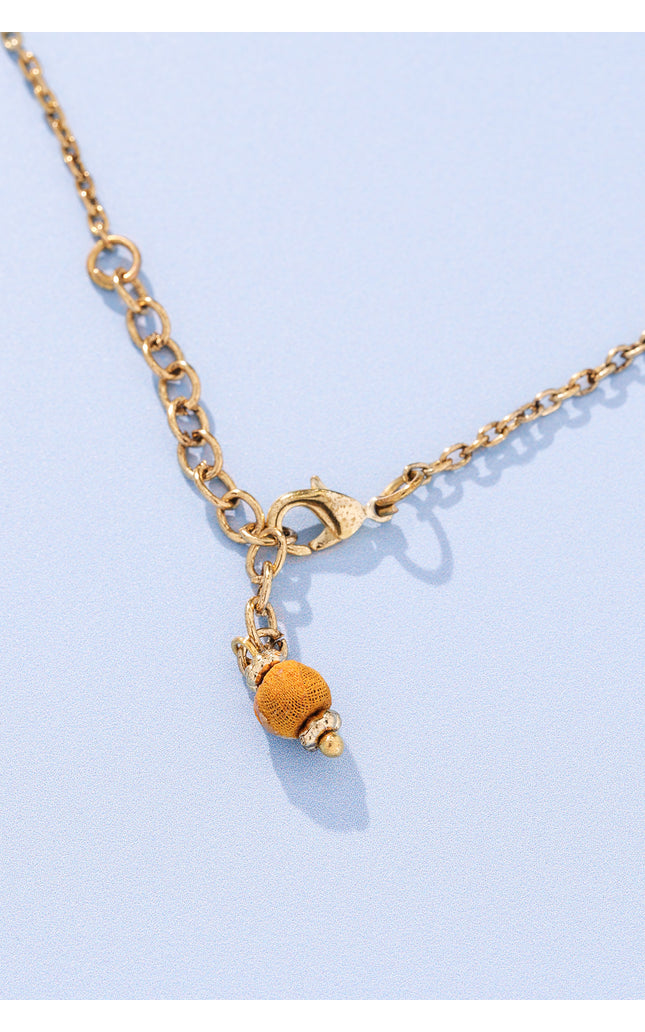 Vibrant Spiral Tassel Necklace