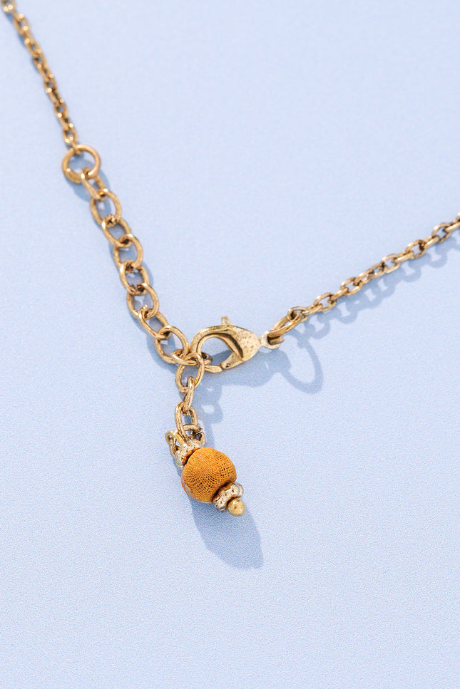 Vibrant Spiral Tassel Necklace