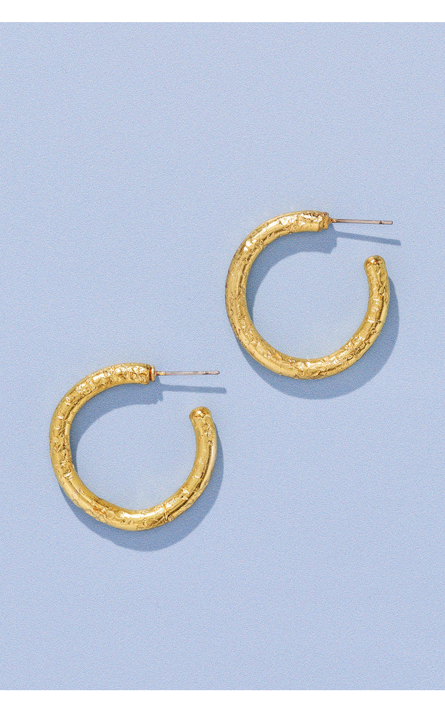 Textured Hoop Earrings