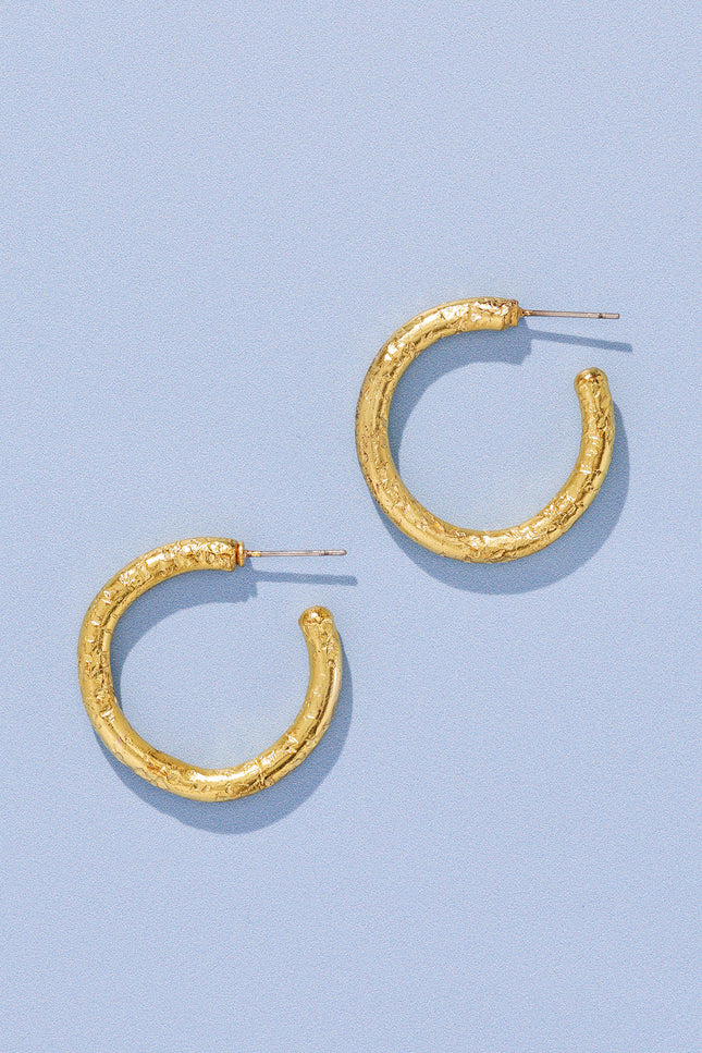 Textured Hoop Earrings