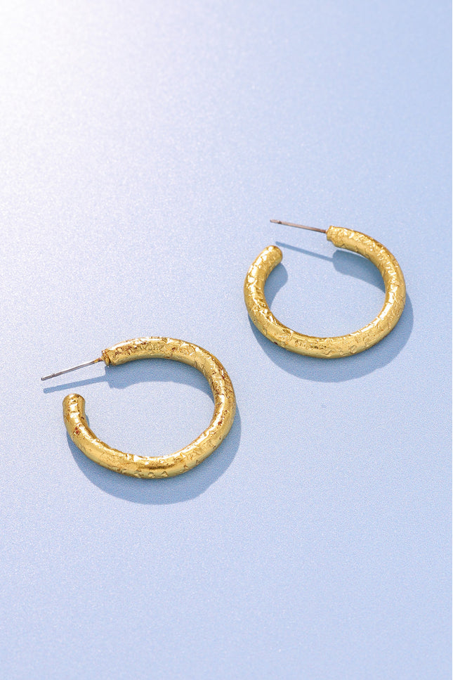 Textured Hoop Earrings