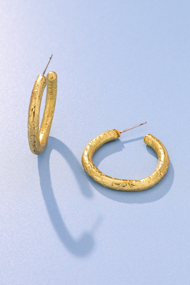 Textured Hoop Earrings