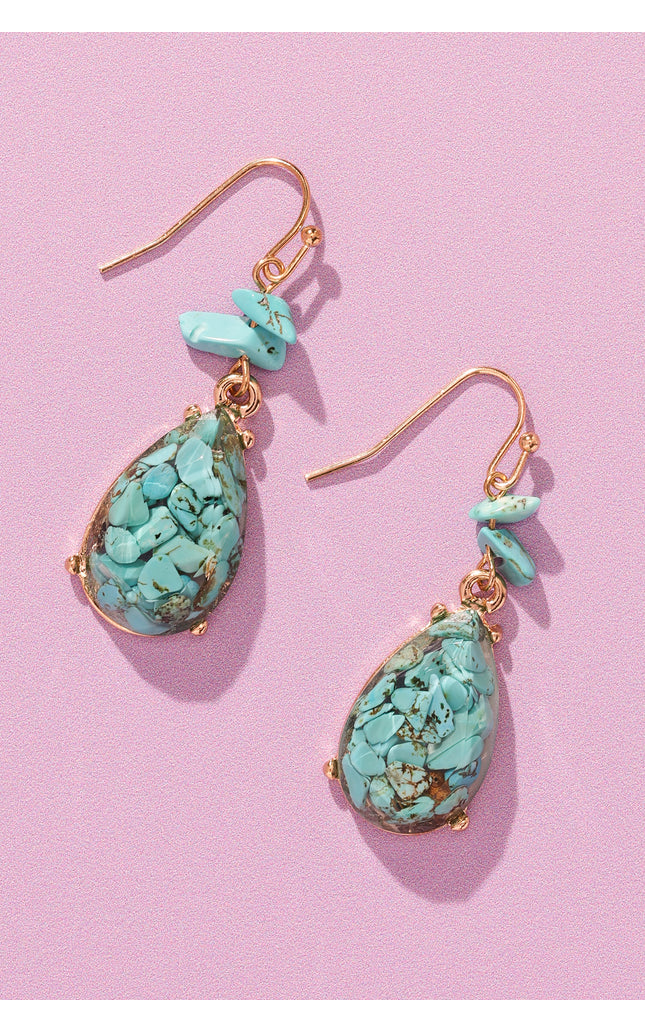 Turquoise Teardrop Earrings