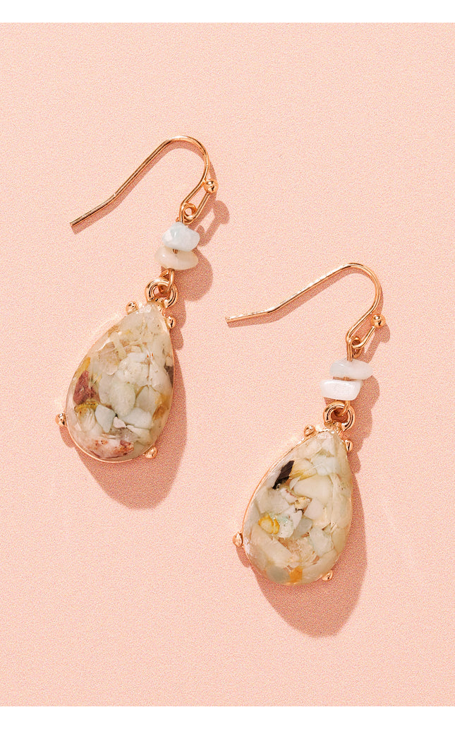 Golden Meadow Teardrop Earrings