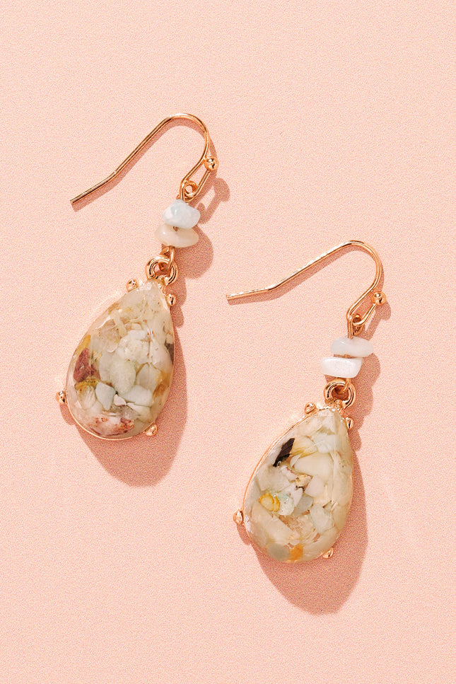 Golden Meadow Teardrop Earrings