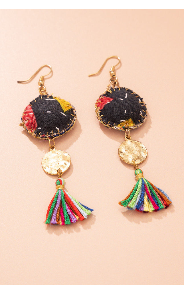 Colorful Tassel Drop Earrings