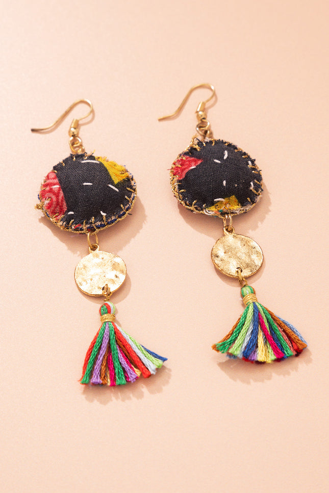 Colorful Tassel Drop Earrings