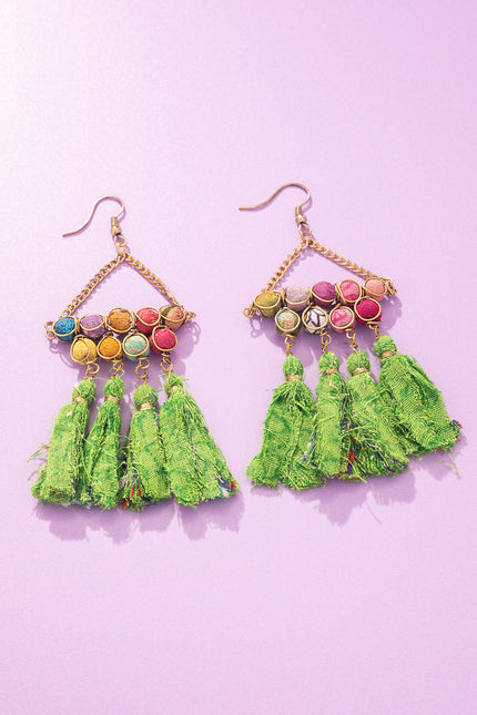 Sunshine Tassel Drop Earrings