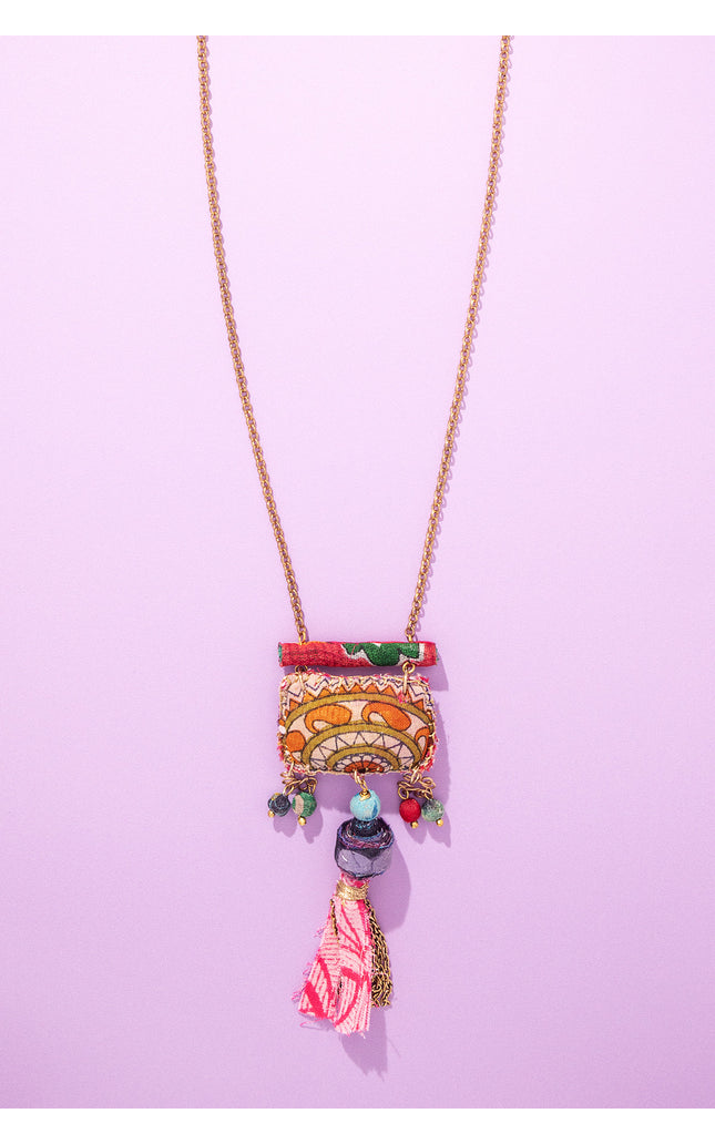 Ethnic Charm Pendant Necklace