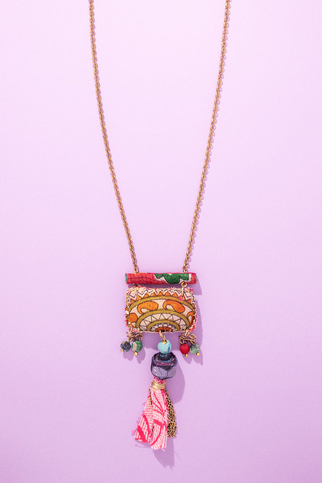 Ethnic Charm Pendant Necklace