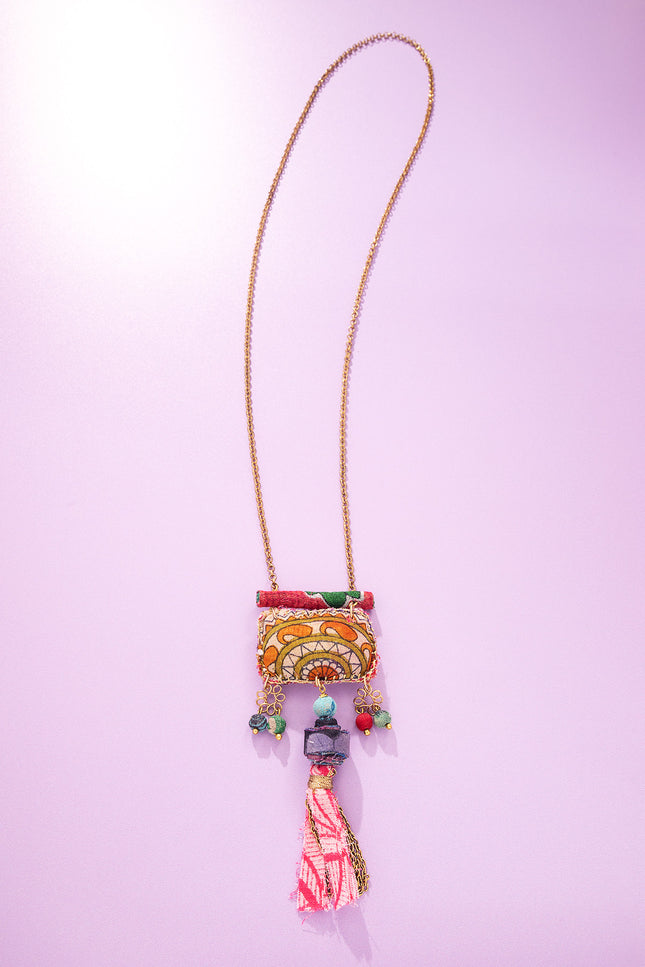 Ethnic Charm Pendant Necklace